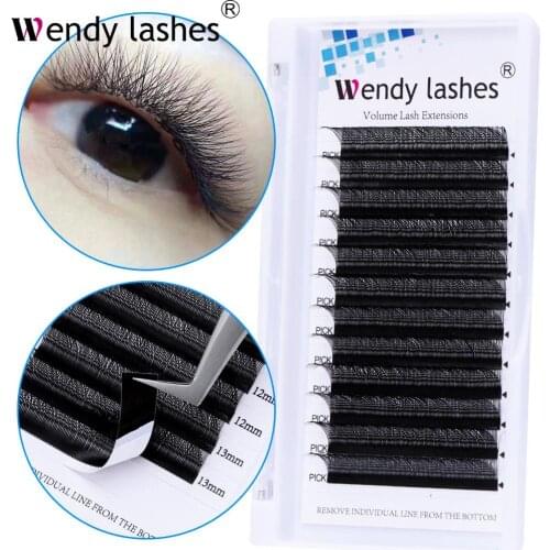 Premade Volume Fans YY Shape Lashes Extension Length Mix(8-14mm)C/D Curl Soft Faux Mink Lash Mesh Makeup Tools Extension de cils