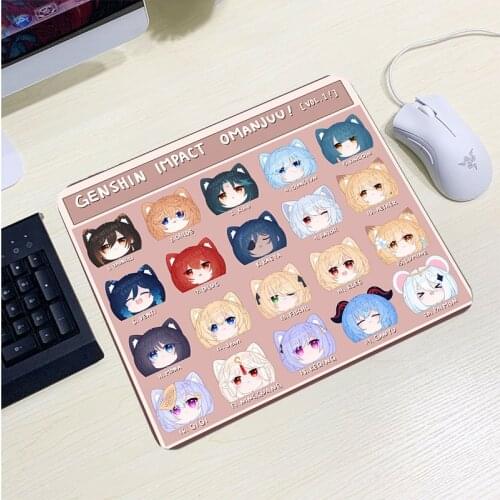 Hu Tao Genshin Impact Small Mousepepad Keyboard Gaming Accessories Rubber Mat Cheap Gaming Laptop Gamer Anime Mouse Pad Csgo