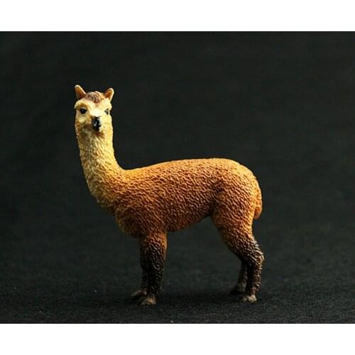 Animals Toy Alpaca Static Model Plastic Action Figures Educational Toys Gift for Kids Cartoon Decoration Xmas Gift