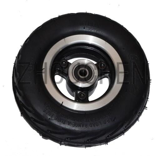 6 Inch Electric Scooter Wheel 6x2 Wheel With Air Tire Or Solid Tire Metal Hub With 8mm 10mm Axle Hole Trolley Cart Wheel