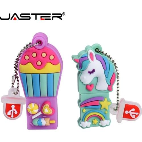 JASTER USB 2.0 cute cartoon candy pen case model USB flash drive 4GB 8GB 16GB 32GB 64GB pendrive thumb memory stick gift