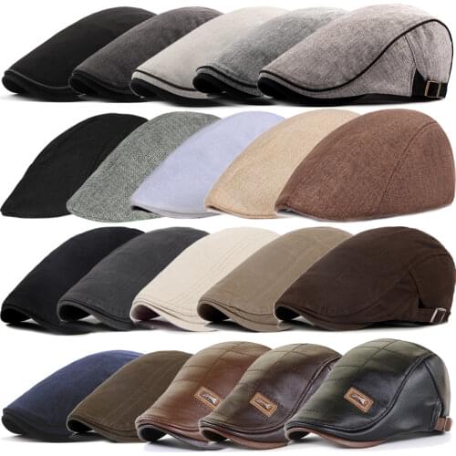 21 Types Men Berets 2021 Spring Autumn Winter Windproof Street Newsboy Beret Hat Retro England Hat Men Hats Peaked Painter Caps