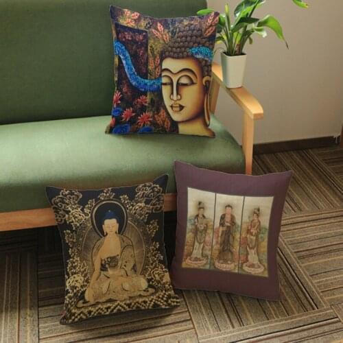 Cushion Cover Religious Pattern Decorative Pillow Cover Sofa Seat Case Car Pillowcase Soft Bed Pillow Case Home Textiles