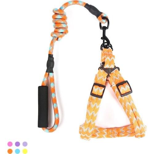 Pet Outdoor Products Soft Handle Does Not Hurt Your Hands Nylon Dog Leash 6 Color Optional Cat Collar Reflective Explosion Proof