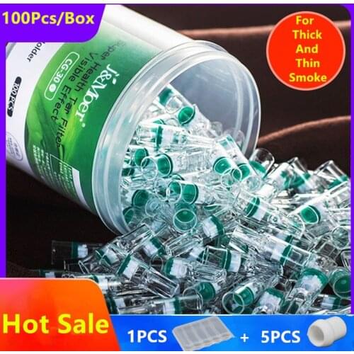 Disposable Cigarette Holder Cigare Filter Mouthpiece Abandoned Filter With Carry Box Converter Health Tar Filter Visible Effect