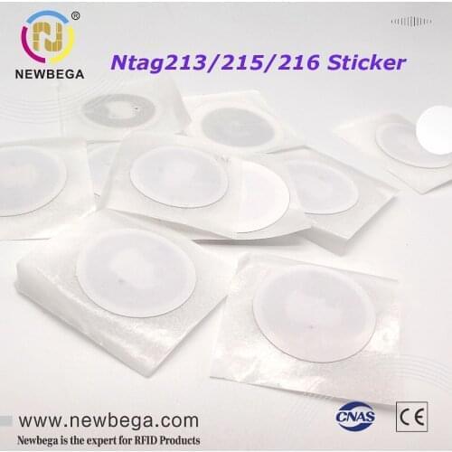 Genuine Chip Ntag213 RFID wet inlay 40mm