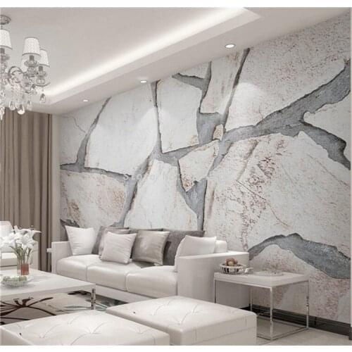 Custom Wallpaper 3D Marble Texture Photo Wall Mural Living Room TV Sofa Background Wall Paper Modern Creative Art Home Decor 3 D