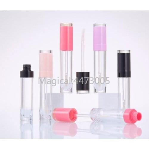1/2/5pcs 8ml Empty Lip Gloss Tube black pink purple lipgloss bollte tube DIY Tool cylindrical lipgloss tube container wholesale