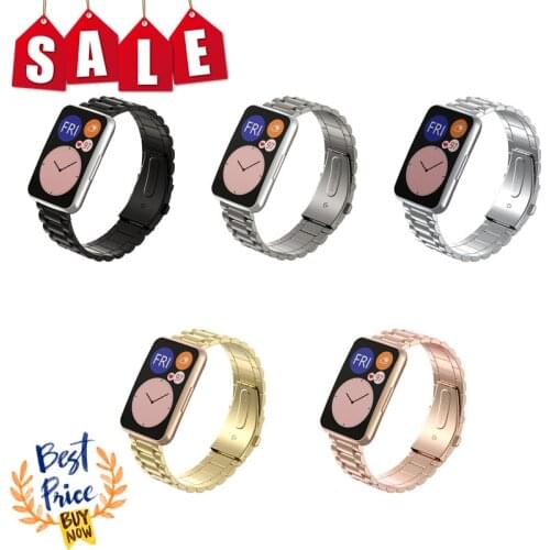 Metal Band For Huawei Watch FIT Strap Accessories Stainless Steel Metal Buckle Watchband Bracelet For Huawei Watch Fit Strap