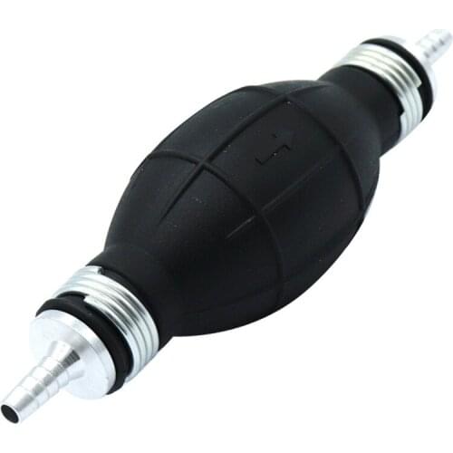 8mm manual Hand fuel pump pipeline Rubber Aluminum for Car Boat Marine Outboard RV Truck Motorcycle Caravan Tricycle accessory