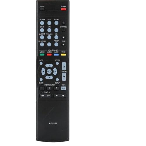 SOONHUA ABS Durable Black Power Amplifier Controller Remote Control Replacement Accessory for DENON RC-1169