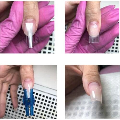 Fiber nails Fiberglass for Nail Extension Acrylic Nails Tips FibER Pack of 10pcs