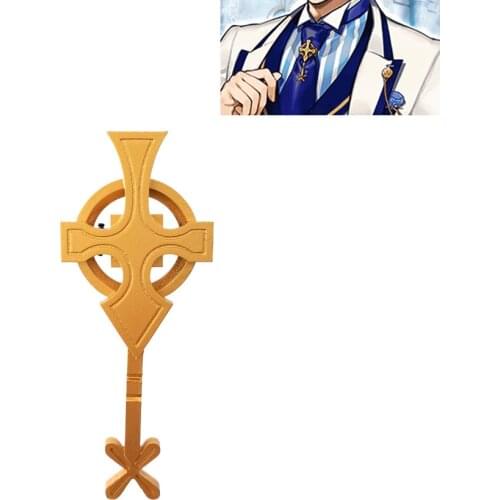Fate Arthur Pendragon Brooch Saber Necktie Clip Cosplay Costume Decorate