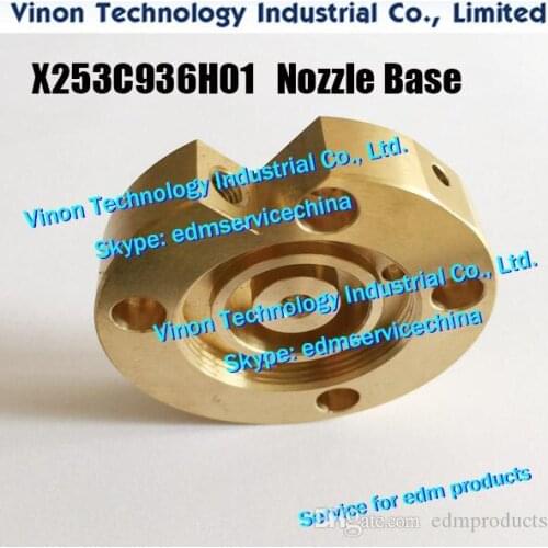 X253C936H01 BA8 BRASS NOZZLE BASE 65*14tmm for Mitsubishi BA8,BA24. DBP6500, DBP65A Upper Dies Guide Block X253C936H02, DDN5400