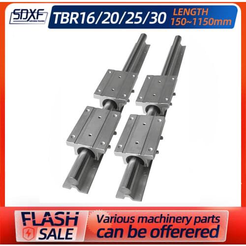 1/2PCS domestic linear guide slide block TBR linear guide + TBR block TBR16/20/25/30, the length is 150-1150mm
