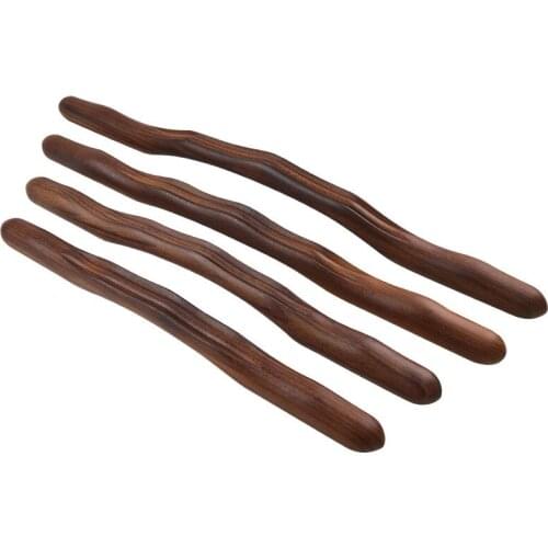 1 Set 4 Pcs Guasha Scraping Stick for Back Shoulder Neck Waist Leg Massage Tools Made From Natural Wood Fast Large Area