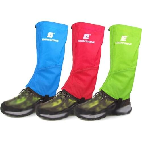 Waterproof Breathable 1 Pair Black Waterproof Hiking Climbing Legging Gaiters Leg Covers Small Size Prevent Snow Sand Mosquitoe