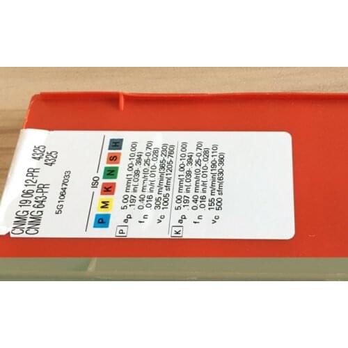 10PCS CARBIDE INSERT CNMG 190612-PR4325