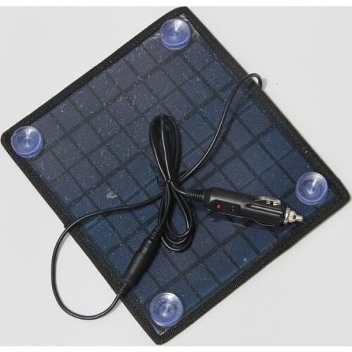 18V 5.5W Solar charger Solar Panel /Solar battery Charger For Car/Moto Power other 12V Rechargeable Battery New Free shipping