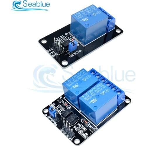 5V 12V 24V 1 2 Channel Relay Module With Optocoupler Relay Output 1 2 Way Relay Module For Arduino In Stock