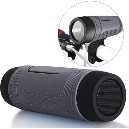 3 in 1 Wireless Speaker Bluetooth Outdoor Sport Bicycle FM Radio LED Bike Light Lamp Riding Music Loudspeaker Sound System