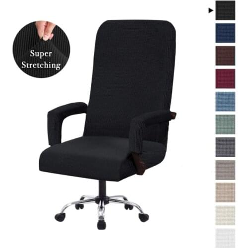M/L Sizes Office elastic Solid Chair Covers Anti-dirty Computer Seat Chair Cover Removable Slipcovers For Office Seat Chairs
