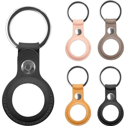 High quality Leather Case For Apple Airtags Protective cover For Apple Locator Tracker Anti-lost Device Keychain Protect Sleeve