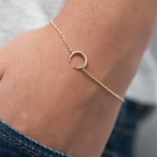 Europe and the United States popular, curved crescent bracelet women bracelet, women jewelry birthday gifts