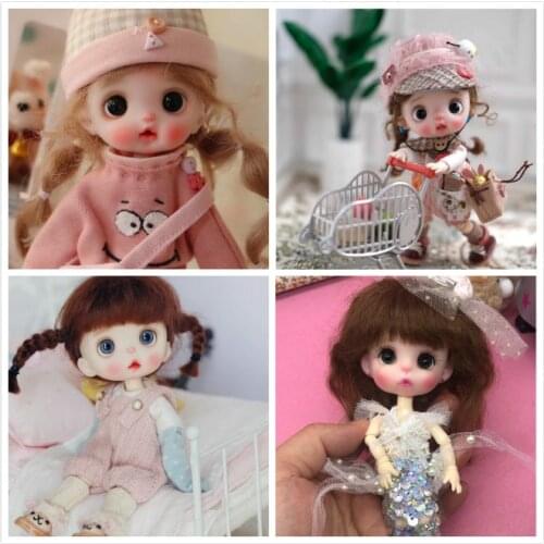 OB11 doll head customization 1/8 BJD dolls OB doll head DIY polymer clay 20200312