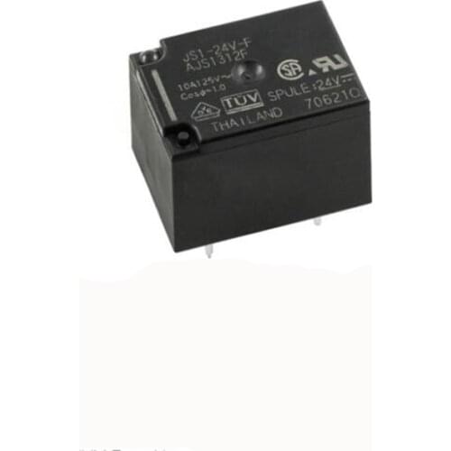 HOT NEW 24V relay JS1-24V-F JS1 24V F JS124VF DC24V 24VDC 24V 10A 5PIN