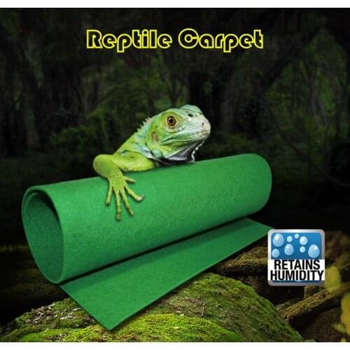 Reptile Carpet Mat Terrarium Bedding Substrate Liner Reptile Supplies for Lizards Snakes Bearded Dragon Moisturizing Bottom Pad
