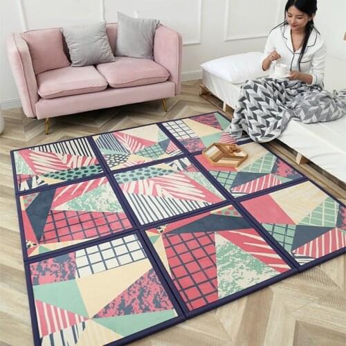 Infant Shining Play Mat Thickness Household Carpet Home Textiles Carpet 2CM Puzzle Carpet Soft Non-slip Nap Rug for Living Room