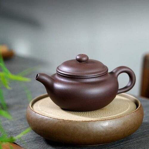 Creative purple clay pot all manual antique pot ball hole Kung Fu tea set set household tea pot