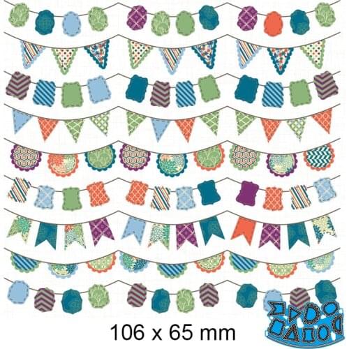 Metal Cutting Dies Geometry New Scrapbook Paper Decoration Template Embossing DIY Paper Card Craft 106*65mm