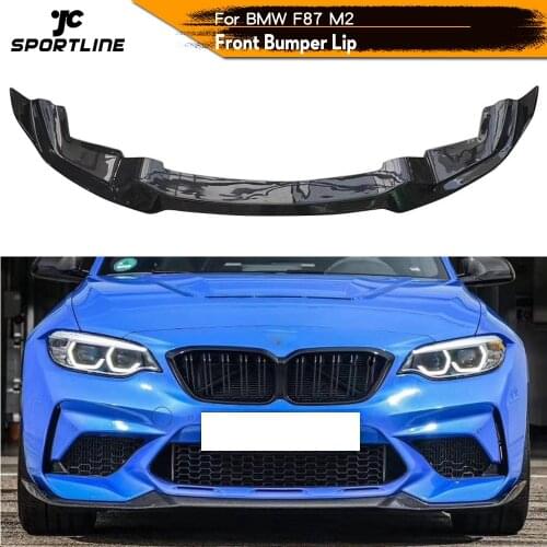 Carbon Fiber Front Bumepr Lip Spoiler Splitters Bumper Guard for BMW 2 Series M Series M2 F87 Not for M2C 2015 - 2017