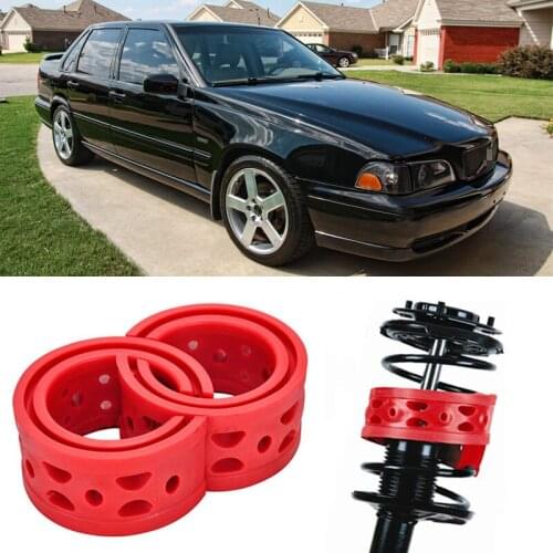 2pcs Size B Front Shock Suspension Cushion Buffer Spring Bumper For Volvo S70