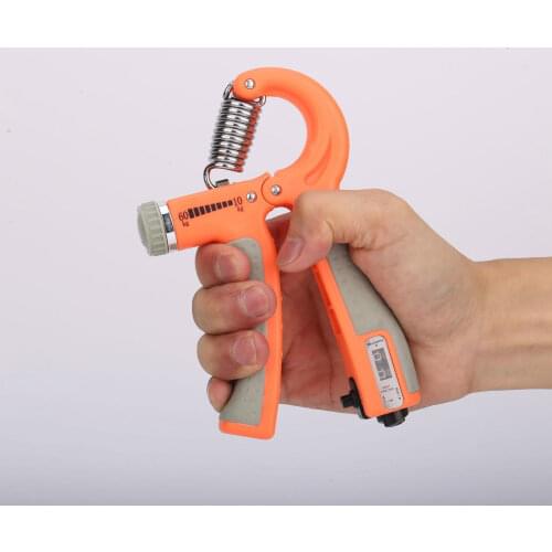 R-Shape Adjustable Countable Hand Grip Strength Exercise Strengthener Gripper Spring Finger Pinch Carpal Expander