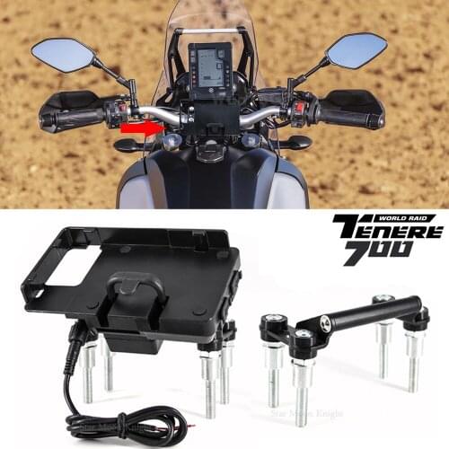 Tenere 700 Handlebars Stand Holder Phone Mobile Phone GPS Navigation Plate Bracket For Yamaha Tenere700 T7 T700 XT 700 Z