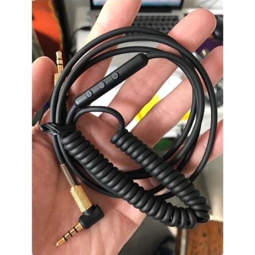 Replacement Audio Cable for Marshall Major II 2 Monitor Headphone Cord with Remote Microphone Volume Control for IOS for Android