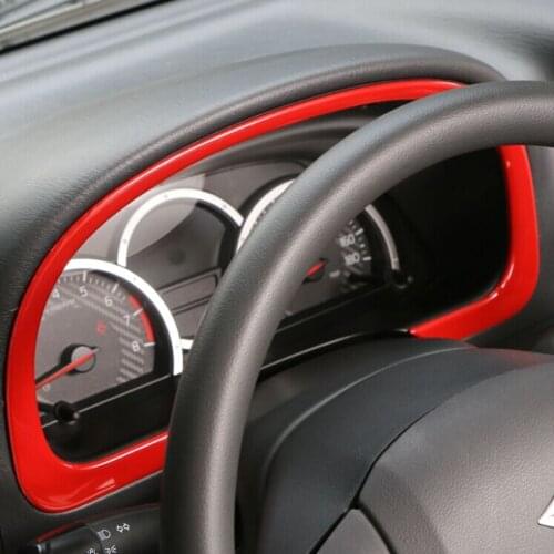 Car Styling Dashboard Dash Board Trim Chrome Decoration Sticker Suitable Frame Cover For Suzuki Jimny Car Inner Accessories ABS