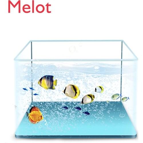 Fish Tank Glass Mini Small Change-Free Aquarium Living Room Desktop Ornamental Landscape Creative Ecology Fish Globe