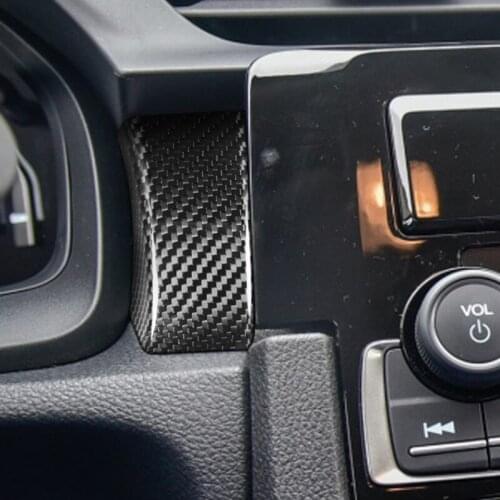 Dry carbon fiber Center console trim Car interior panel For Honda civic
