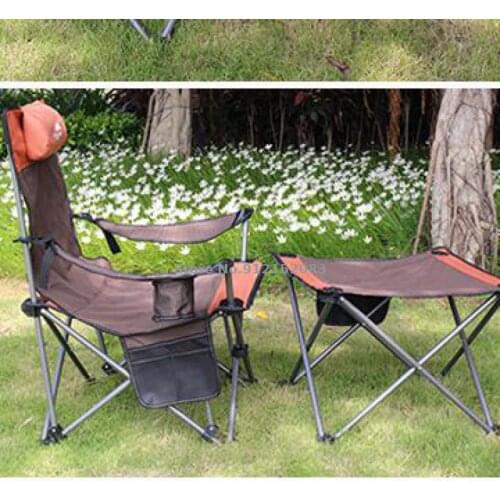 Outdoor Super Light Folding Leisure Chair Fishing Chair Beach Camping Bed Simple Lunch Break Bed Back Chair
