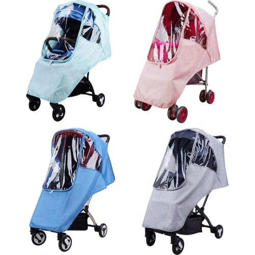 Baby Stroller Raincover Universal Pushchair Waterproof Windproof Raincoat Rain Weather Cover Shield Raincover Stroller Accessory