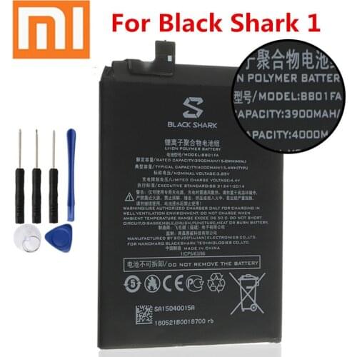 Xiao mi 100% Orginal BS01FA 4000mAh Battery For Xiaomi Black Shark 1/ Black Shark Dual SIM TD-LTE/ SKR-A0 AWM-A0 BSO1FA + Tools