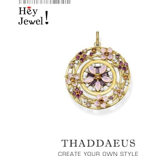 Amulet Flowers Pendant,2021 Winter New Jewelry Trendy 925 Sterling Silver Romantic Gift For Women