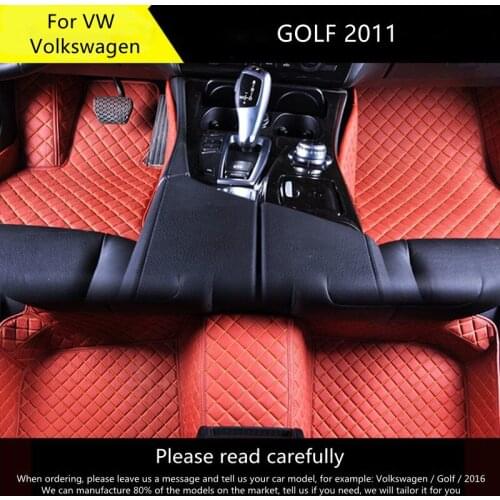 Car floor mats For VW Volkswagen GOLF 2011 Auto parts auto foot Pads automobile carpet cover