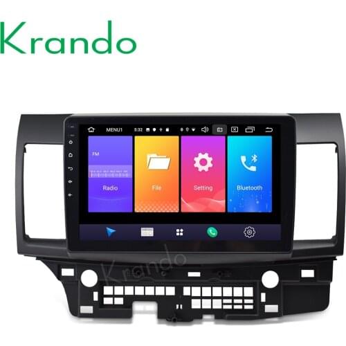 Krando Android 9.0 10.1" IPS touch car radio multimedia player for Mitsubishi lancer / EX 2007-2015 navigation system No 2din