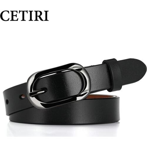 CETIRI 2018 High Quality Luxury Women belt genuine leather female waist strap top pin buckle belts for women lady waistband