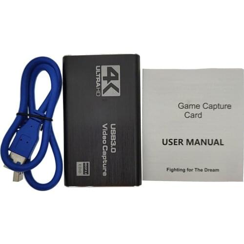 USB 3.0 4K HDMI-Compatible Video Capture Card 1080P Game Grabber USB 2.0 Capture Card for Youtube OBS Stream Plate Broadcast